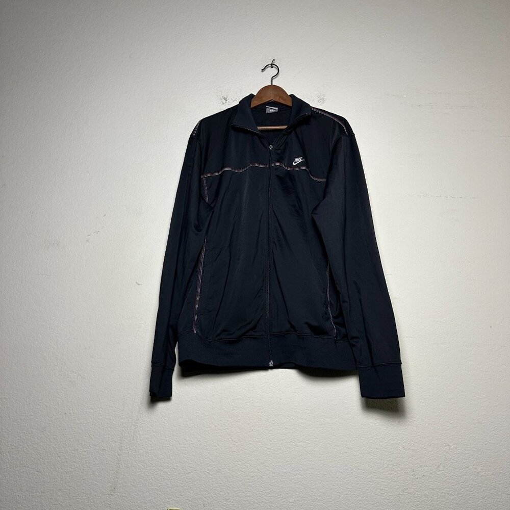 Nike Sportswear Black Tracksuit Full Zip Retro Sweater Men XL Gymwear Retro